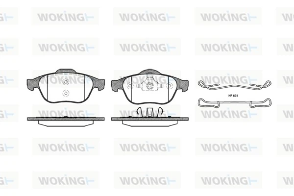 Brake Pad Set, disc brake P9433.00
