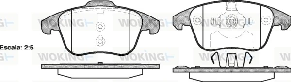 Brake Pad Set, disc brake P13493.00