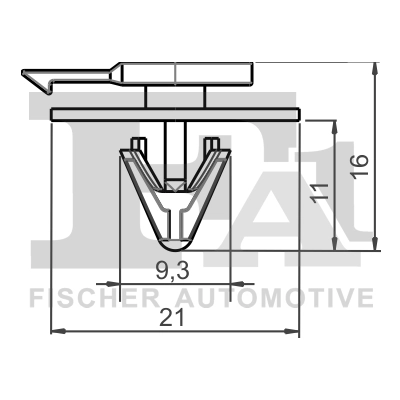 Clip, trim/protection strip 10-40065.5