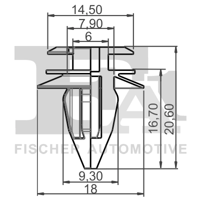 Retaining Clip, door panel 10-40008.5
