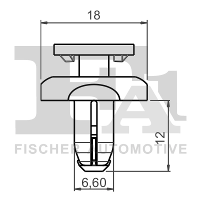 FA1 77-30005.5 Clip, trim/protection strip