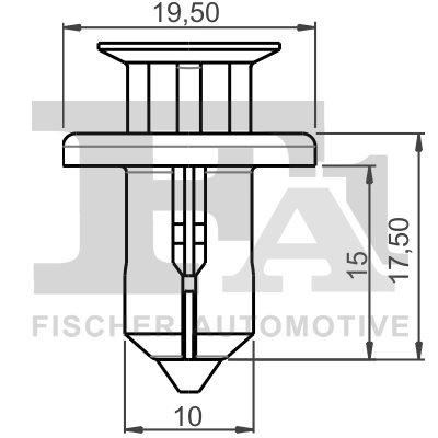 FA1 78-20001.5 Clip, trim/protection strip