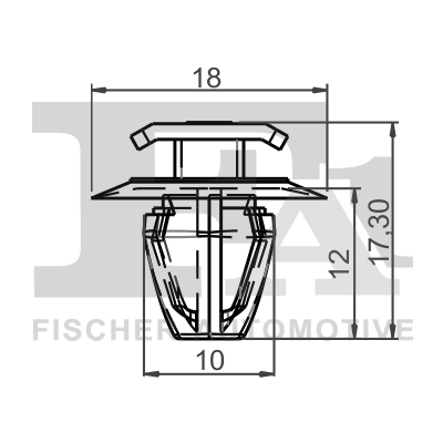 Clip, trim/protection strip 33-40010.5