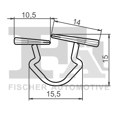 Clip, trim/protection strip 11-10016.5