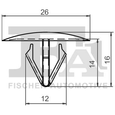 FA1 89-10001.5 Clip, trim/protection strip