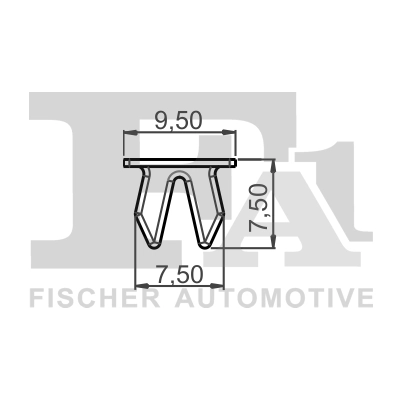 Clip, trim/protection strip 79-60003.5