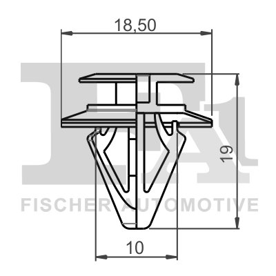 FA1 78-40007.5 Clip, trim/protection strip