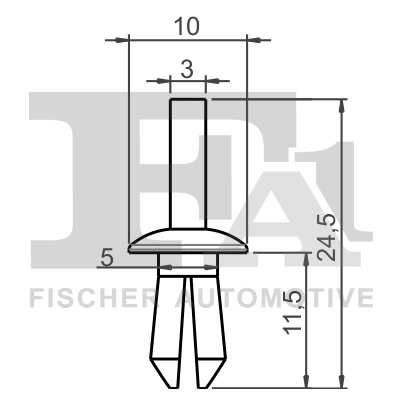 Clip, trim/protection strip 11-20002.5
