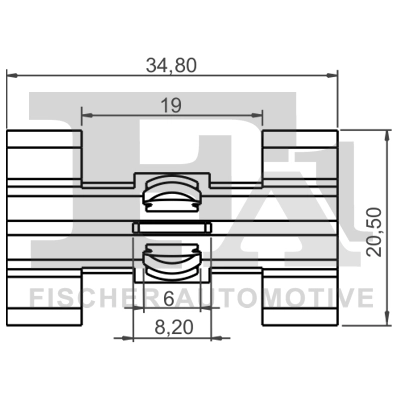 Clip, trim/protection strip 10-40050.5