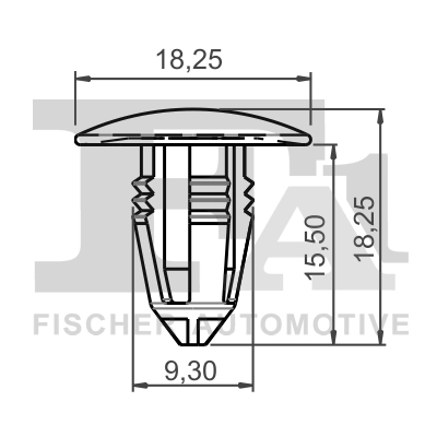 FA1 13-10008.5 Clip, trim/protection strip