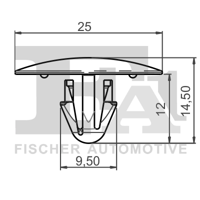 FA1 21-10025.5 Clip, trim/protection strip