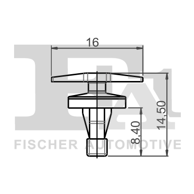 FA1 11-40102.5 Clip, trim/protection strip