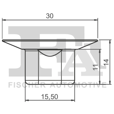 Clip, trim/protection strip 22-10011.5