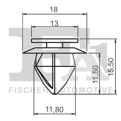 Clip, trim/protection strip 21-40064.5