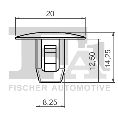 FA1 79-10006.5 Clip, trim/protection strip