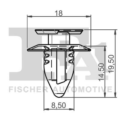 Clip, trim/protection strip 33-40020.5