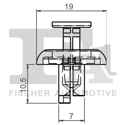 FA1 77-20001.5 Clip, trim/protection strip