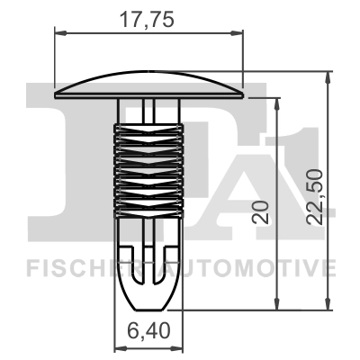 FA1 76-10001.5 Clip, trim/protection strip