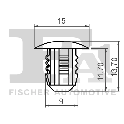 Clip, trim/protection strip 13-10017.5