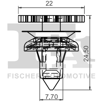 Clip, trim/protection strip 33-40021.5