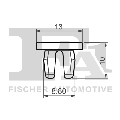 FA1 79-60001.5 Clip, trim/protection strip