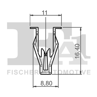 FA1 79-40045.5 Clip, trim/protection strip