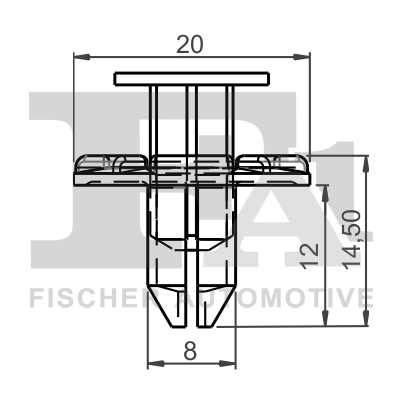 Clip, trim/protection strip 75-30008.5