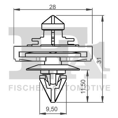 Clip, trim/protection strip 11-40017.5
