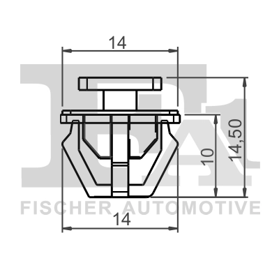Clip, trim/protection strip 89-40003.5