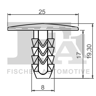 Clip, trim/protection strip 33-10021.5