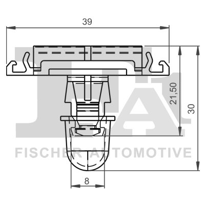 Clip, trim/protection strip 11-40062.5