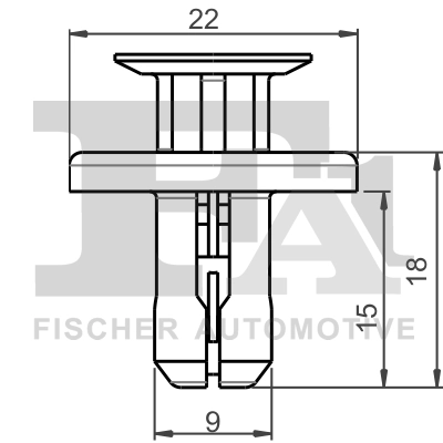 FA1 77-30016.5 Clip, trim/protection strip