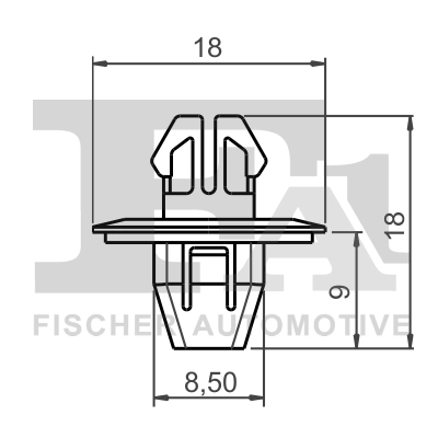 FA1 77-40048.5 Clip, trim/protection strip