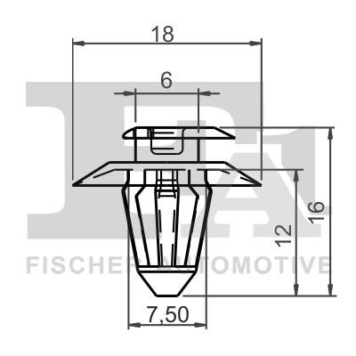 Clip, trim/protection strip 14-40004.5