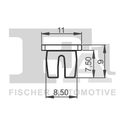 Clip, trim/protection strip 33-60008.5