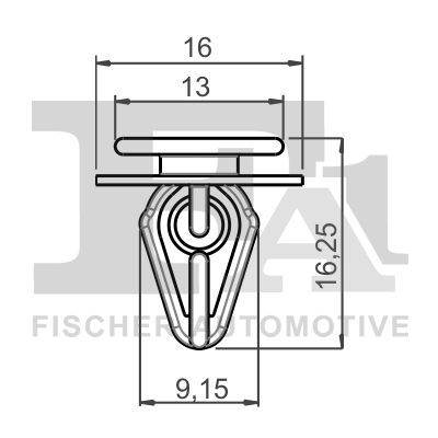 FA1 76-40009.5 Clip, trim/protection strip