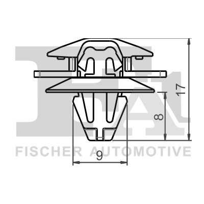 Clip, trim/protection strip 22-40035.5