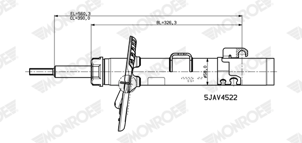 Shock Absorber VAN-MAGNUM V4522
