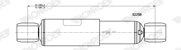 Shock Absorber MONROE ORIGINAL (Gas Technology) G2258