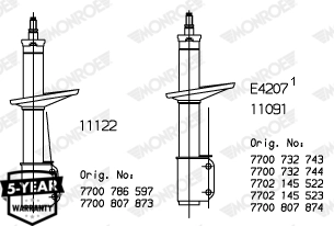 Shock Absorber MONROE ORIGINAL 11091