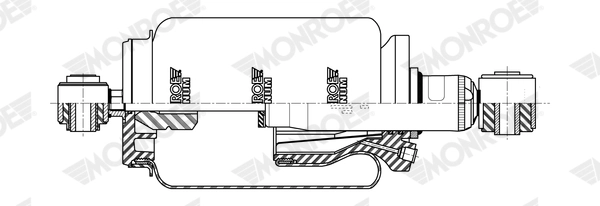 Shock Absorber, driver cab suspension MONROE MAGNUM Cabin CB0280