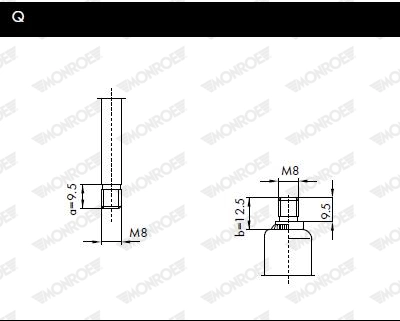 MONROE ML5590 Gas Spring, boot/cargo area