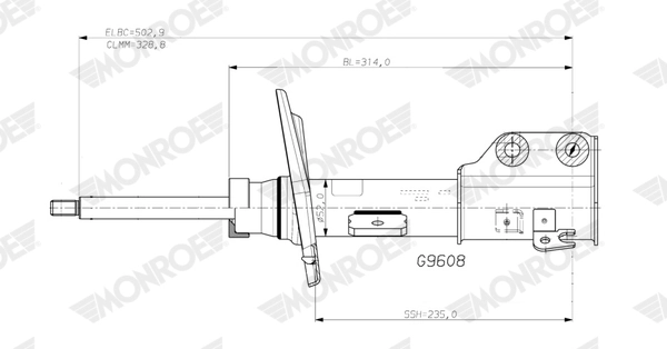 MONROE G9608 Shock Absorber