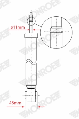 Shock Absorber MONROE ORIGINAL (Gas Technology) G1220