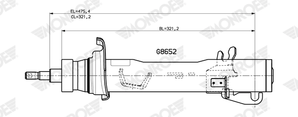 MONROE G8652 Shock Absorber