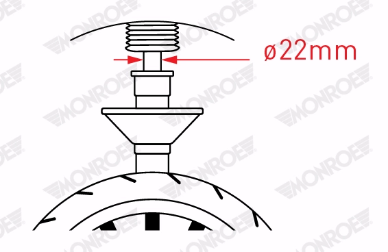 Shock Absorber MONROE ORIGINAL (Gas Technology) G8173
