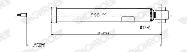 Shock Absorber MONROE ORIGINAL (Gas Technology) G1441