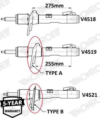 Shock Absorber VAN-MAGNUM V4521
