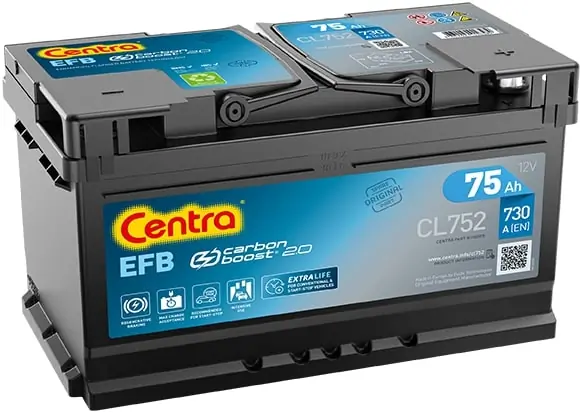 Starter Battery CENTRA EFB CL752
