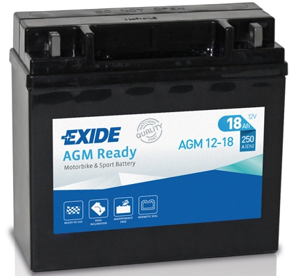 Starter Battery EXIDE AGM Ready AGM12-18